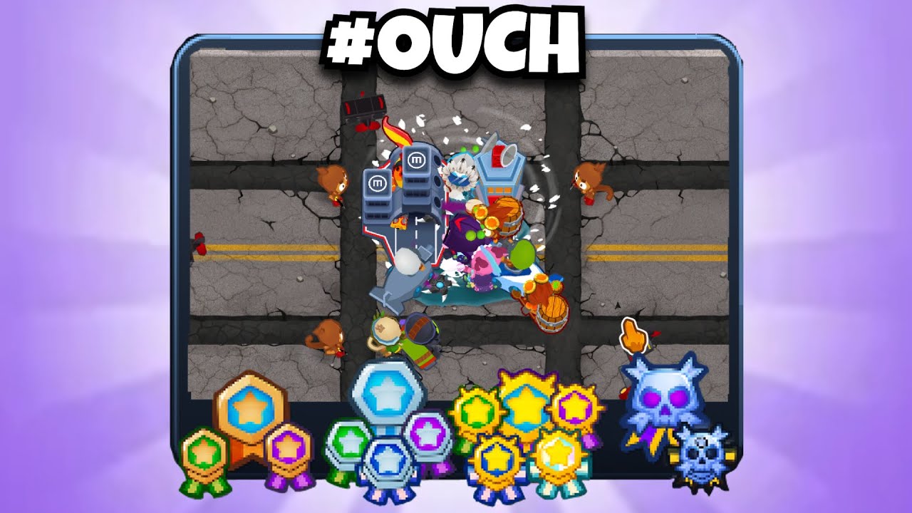 How I Finally Beat OUCH On CHIMPS Mode! (Bloons TD 6)