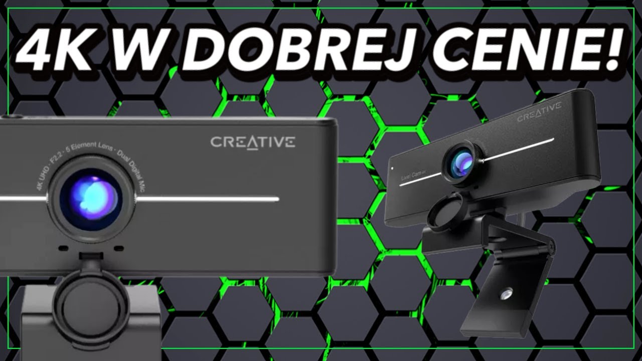 Kamera internetowa 4K z wyraźnym audio i w cenie ok 300 złotych - Creative Live! Cam Sync 4K