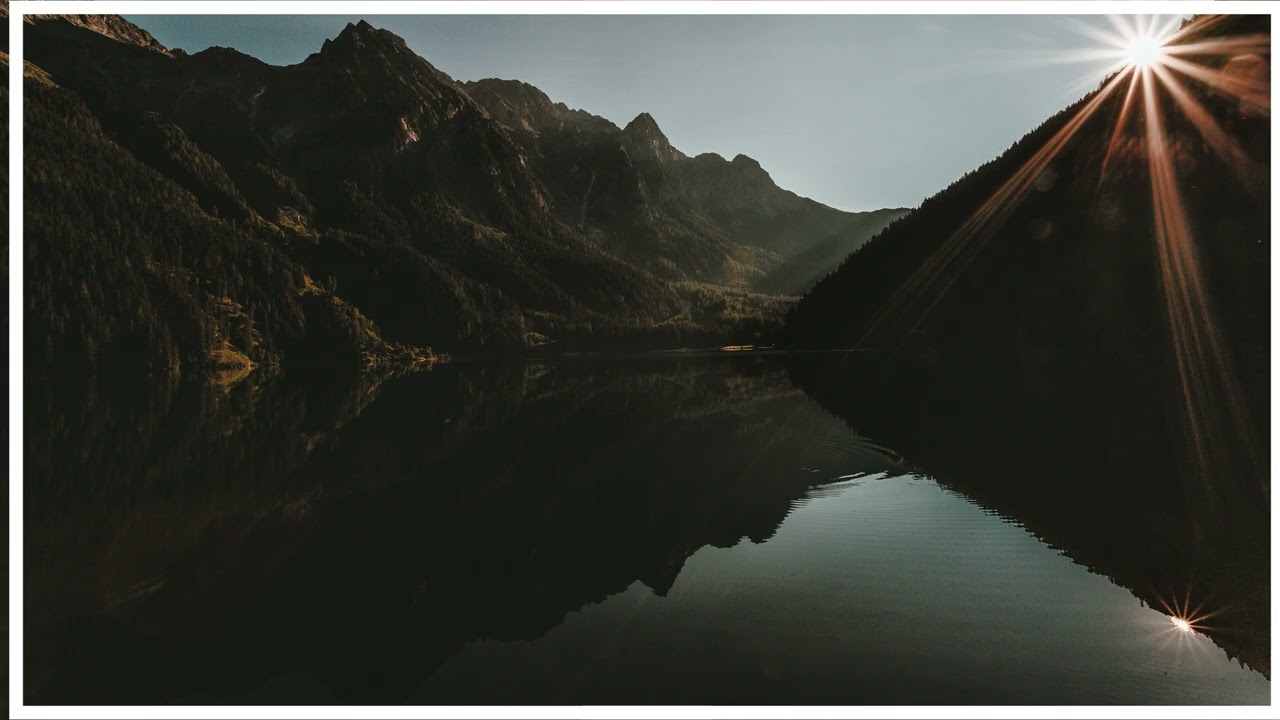 Sunrise Over Mountains Painting | Samsung Frame TV Art Mode | 4K Wall Art Screensaver | Ambient Art