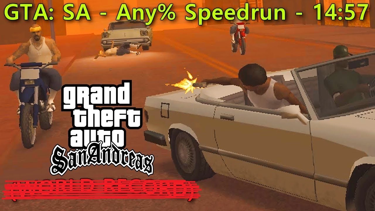 GTA San Andreas - Любой % скорости прохождения [14:57] Бывший мировой рекорд