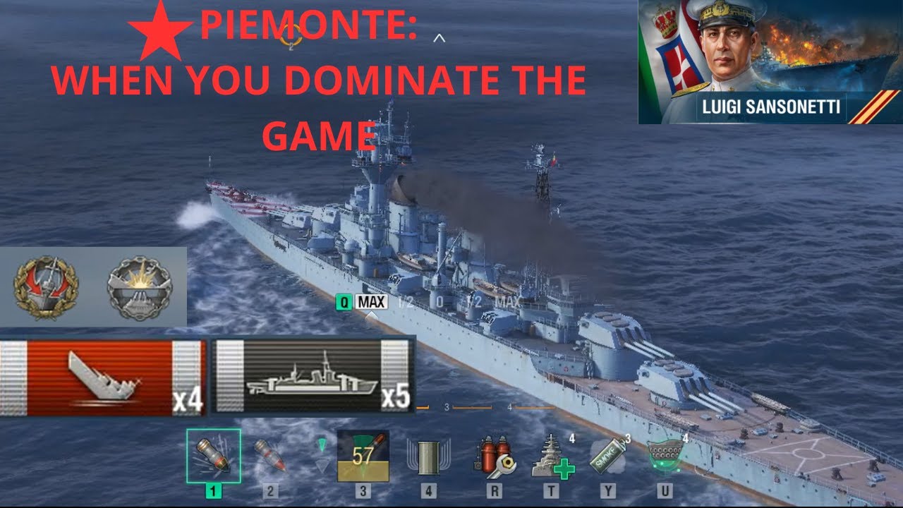 WOWS: PIEMONTE 155K WHEN YOU DOMINATE THE GAME