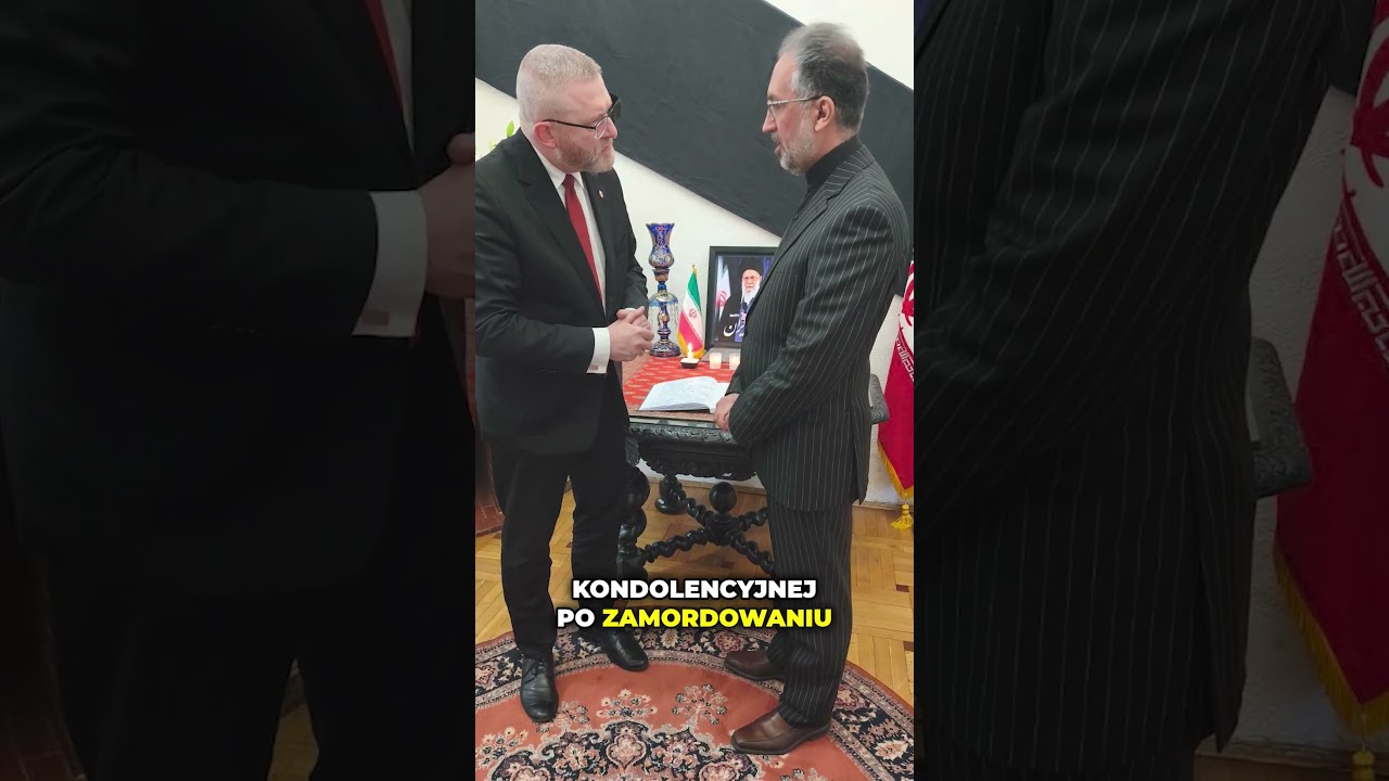 BRAUN W AMBASADZIE IRANU. ZŁOŻYŁ KONDOLENCJE