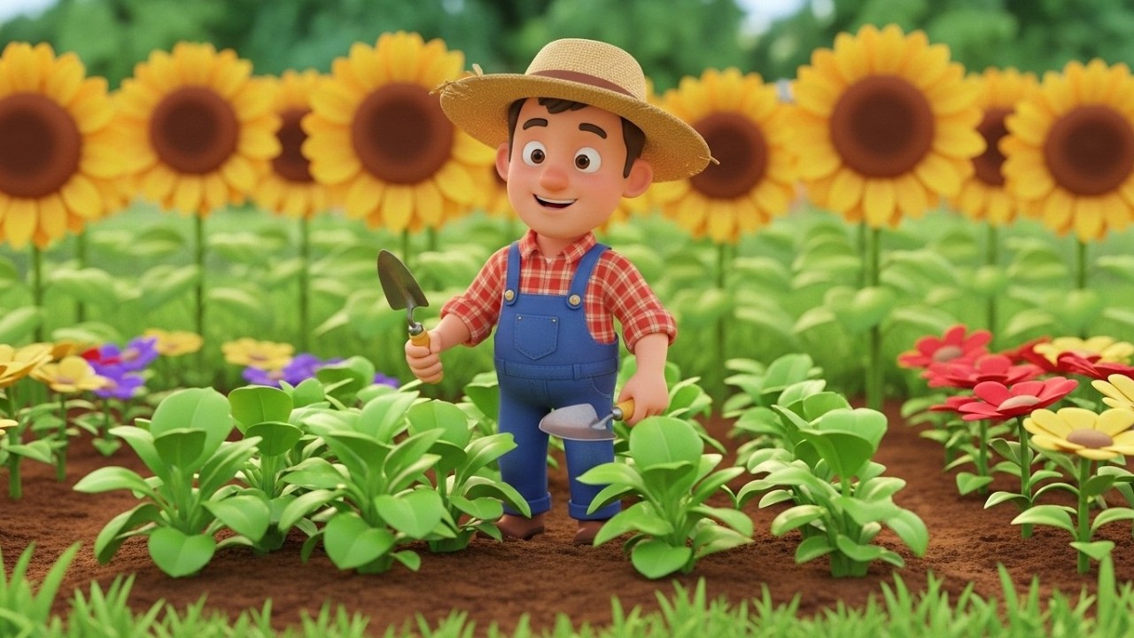 My Father Has a Garden 🌱👨‍🌾 | Fun Kids Song | Learning Nursery Rhyme