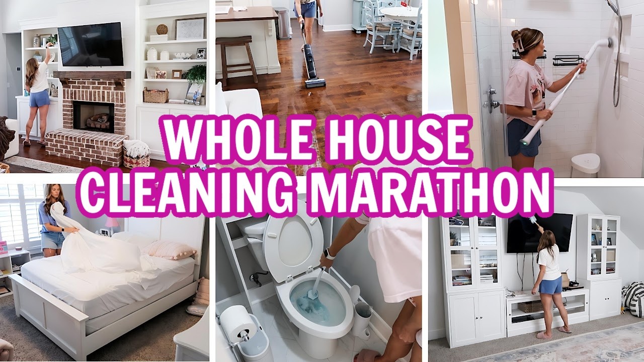 WHOLE HOUSE EXTREME CLEANING MARATHON | HOURS OF CLEANING MOTIVATION! | CLEANING ROUTINE