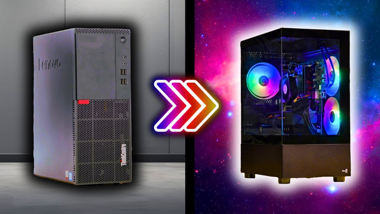 Turning an Office PC into a GAMING PC - How to Build GUIDE (Lenovo ThinkCentre)