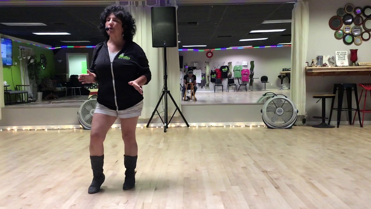 I Can’t Stand the Rain....teach and demo video Beginner/Improver line dance by Jill Weiss