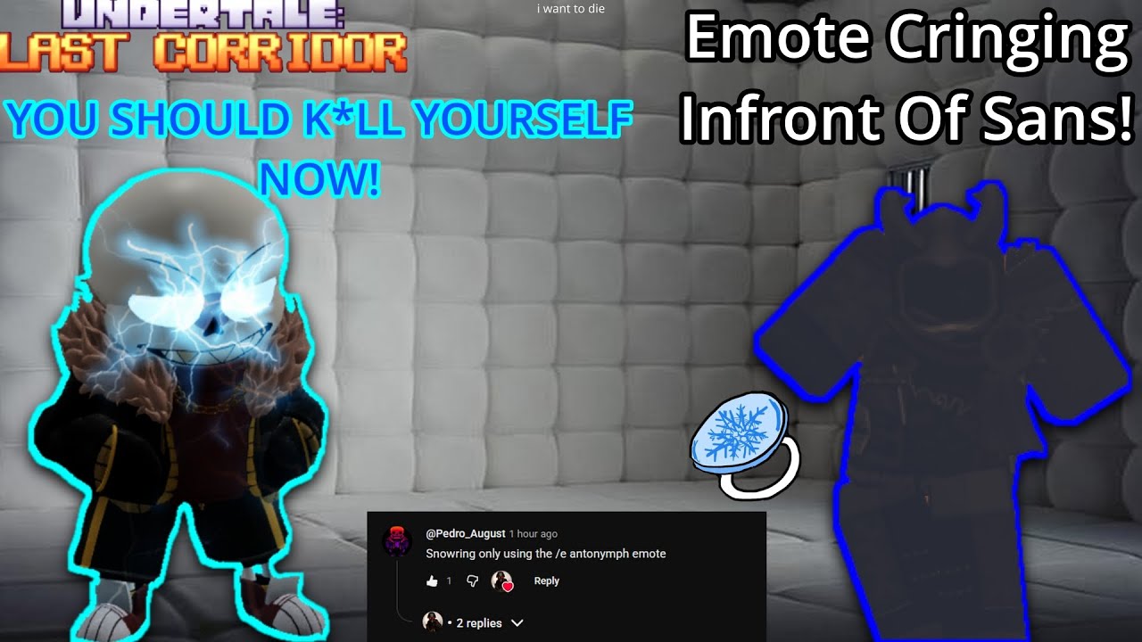 Cringe Emoting On The Sanses! | Undertale: Last Corridor | Roblox