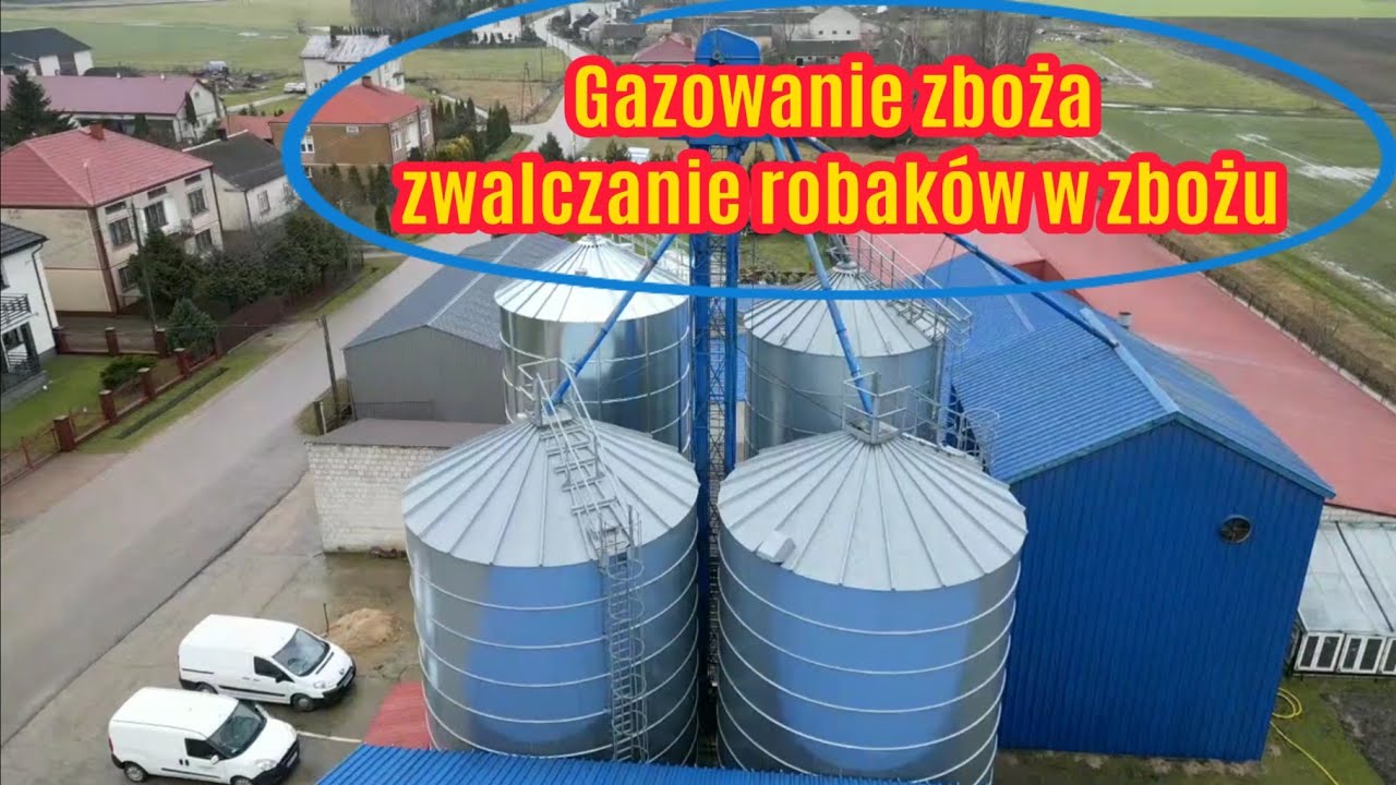 KRISOFF gazowanie/fumigacja 🇵🇱 zboża w silosach - wołek zbożowy, trojszyk, robaki zbożowe