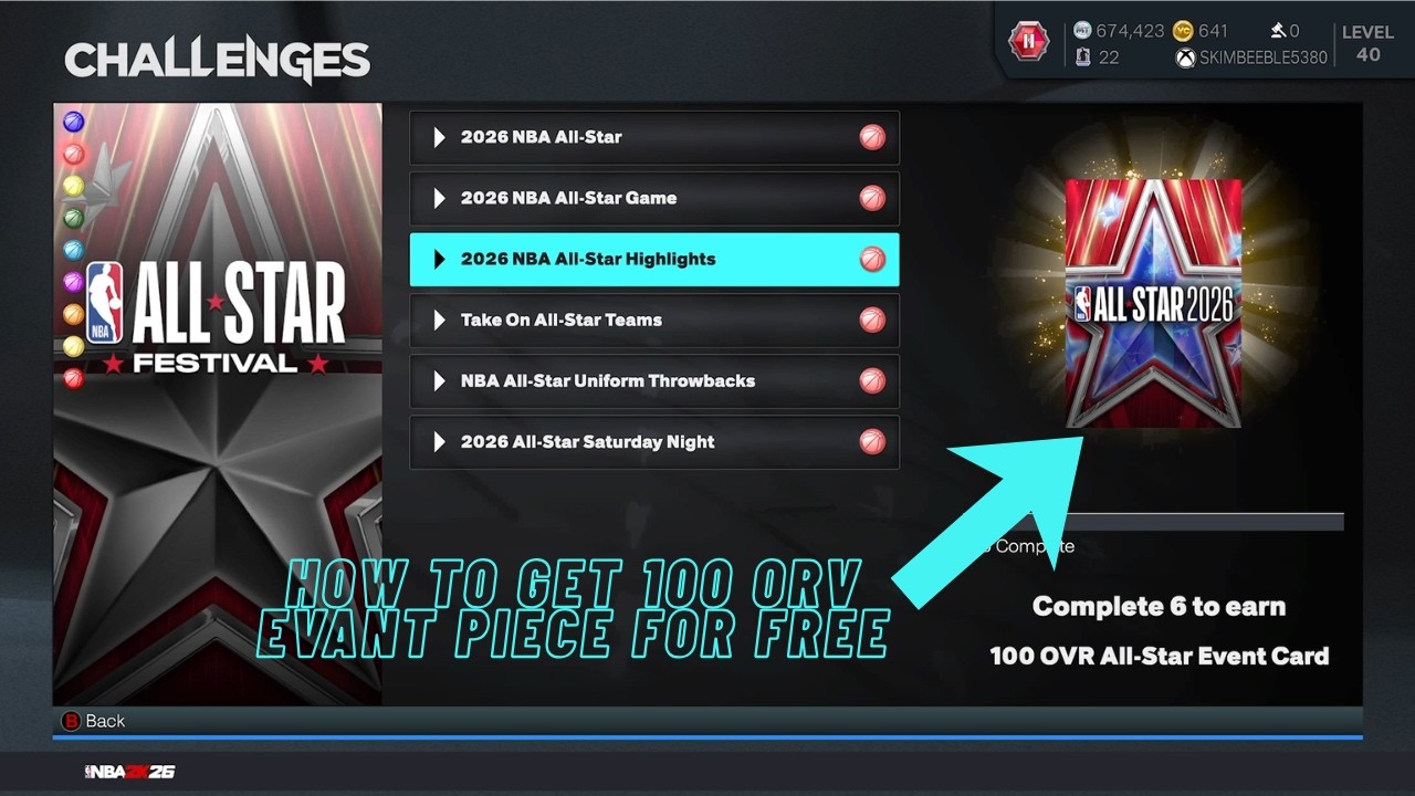 HOW TO GET A FREE 100 OVERALL ALL-STAR CARD IN 2K26 MYTEAM