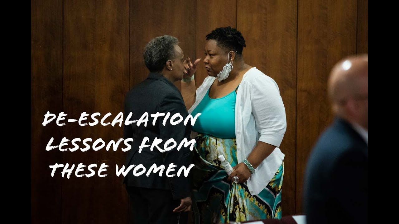 De-escalation lessons from Mayor Lori Lightfoot and Alderman Jeanette Taylor