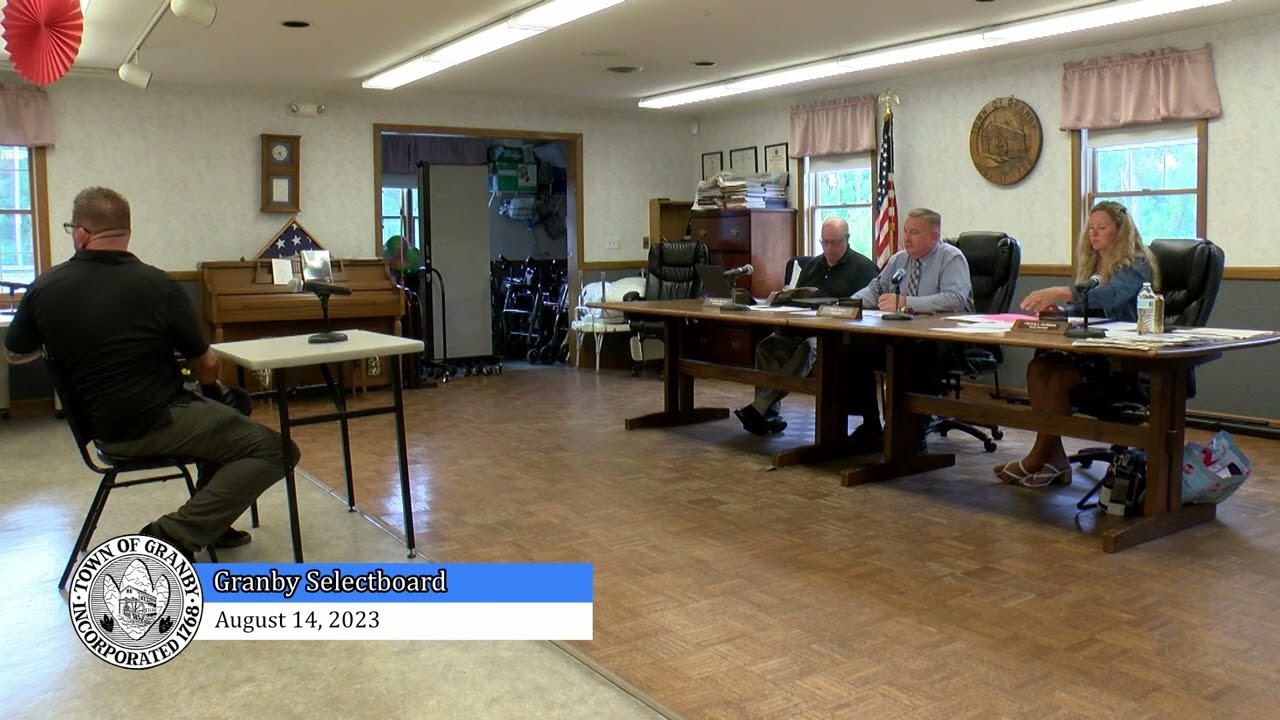 GRANBY MA Selectboard 8-14-23