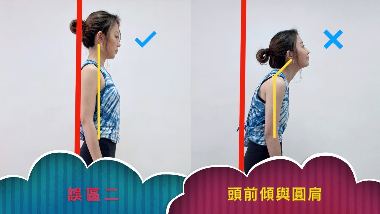 頭前傾與圓肩｜誤區二