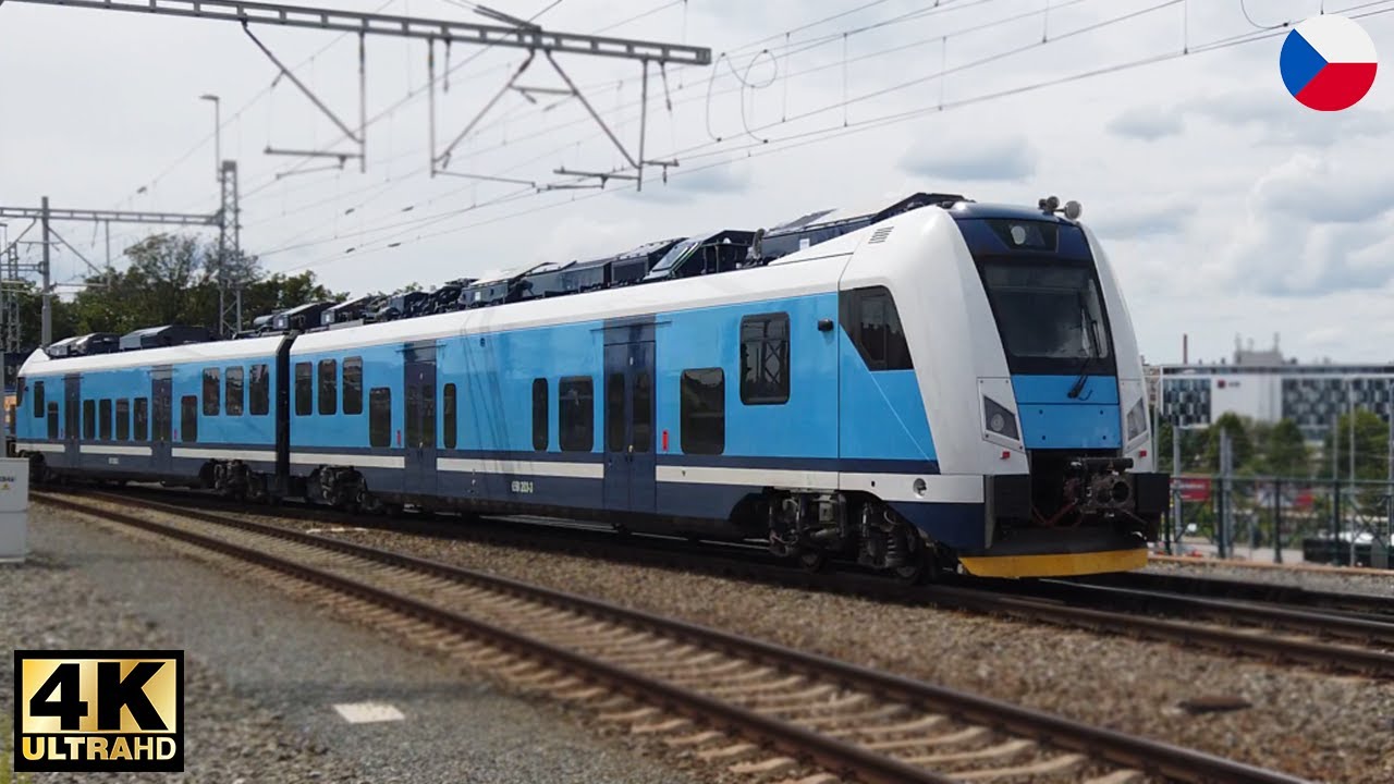 Trains in Plzeň 3.8.2021 Czech Republic in 4K