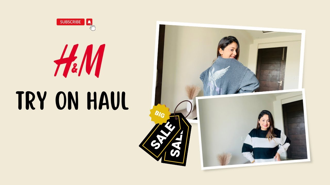 H&M TRY ON HAUL | Winter Clothing, Sweatshirts & Oversized fits