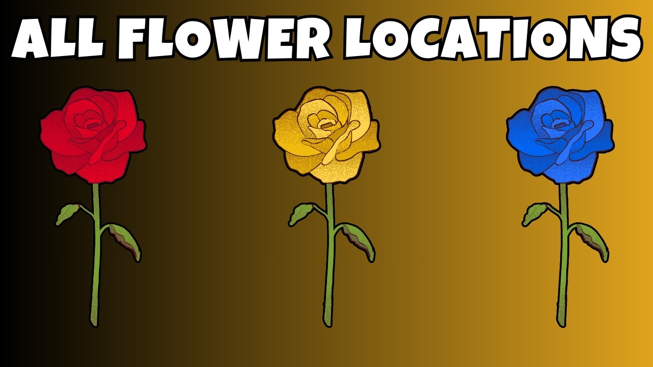 How To Get Flowers in Blox Fruits | All 3 Flower Locations (Red, Blue, and Yellow Flower)