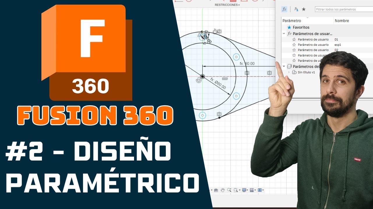 ✅ Aprende MODELADO PARAMÉTRICO en FUSION 360 📋 | Diseña utilizando parámetros