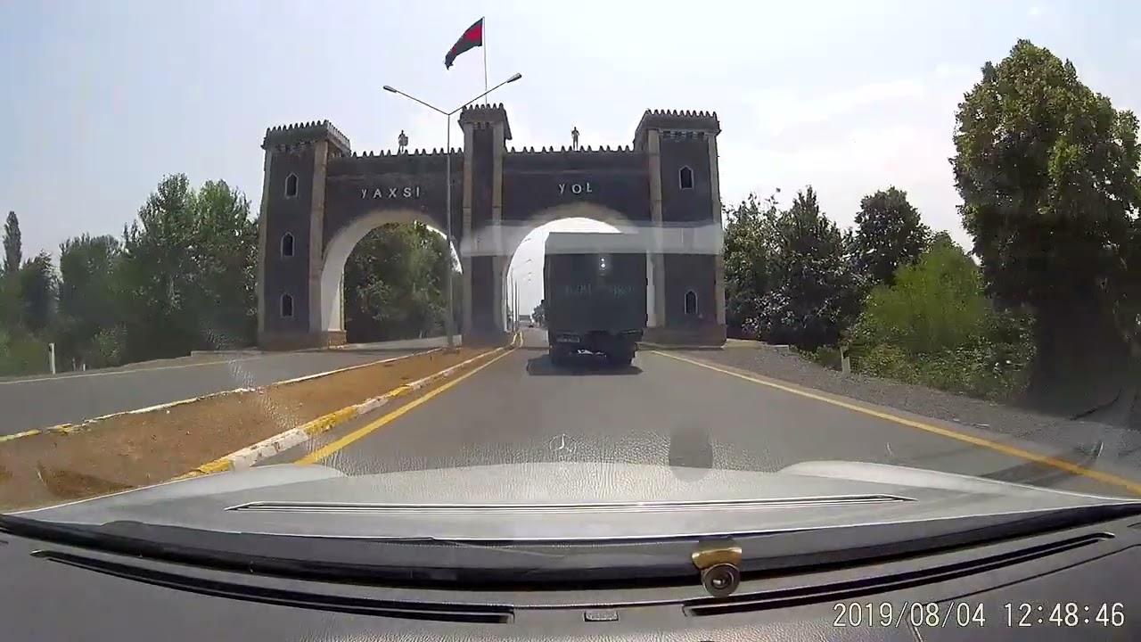 Sərhədi keçdik. Zaqatalada otel. 24video. Путешествие на своём машине.