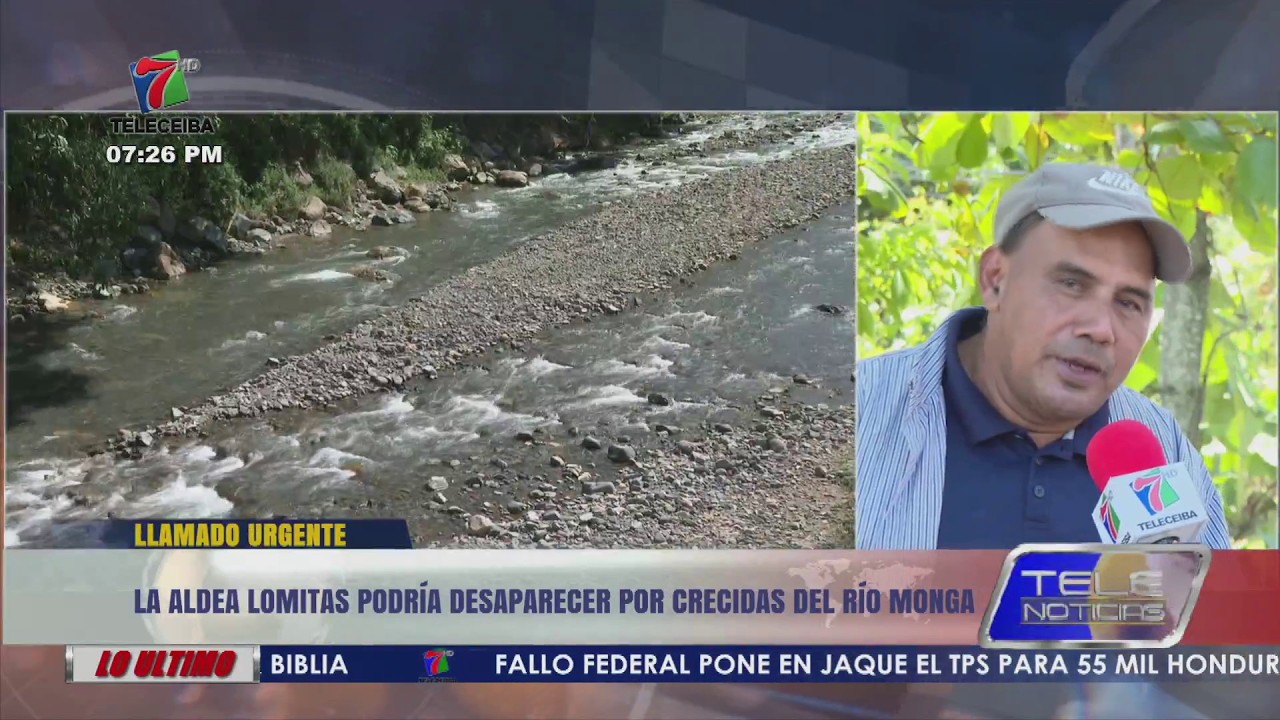 Aldea Lomitas podría desaparecer por crecidas del río Monga en Olanchito, Yoro