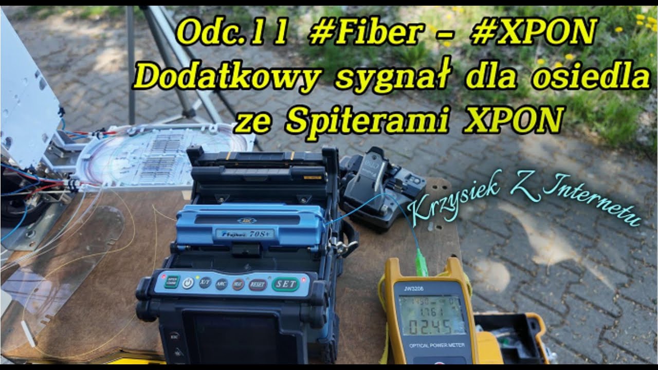 ​@Krzysiek.Z.internetu Odc.11_#Fiber Dodatkowy sygnał xpon dla osiedla ze spliterami