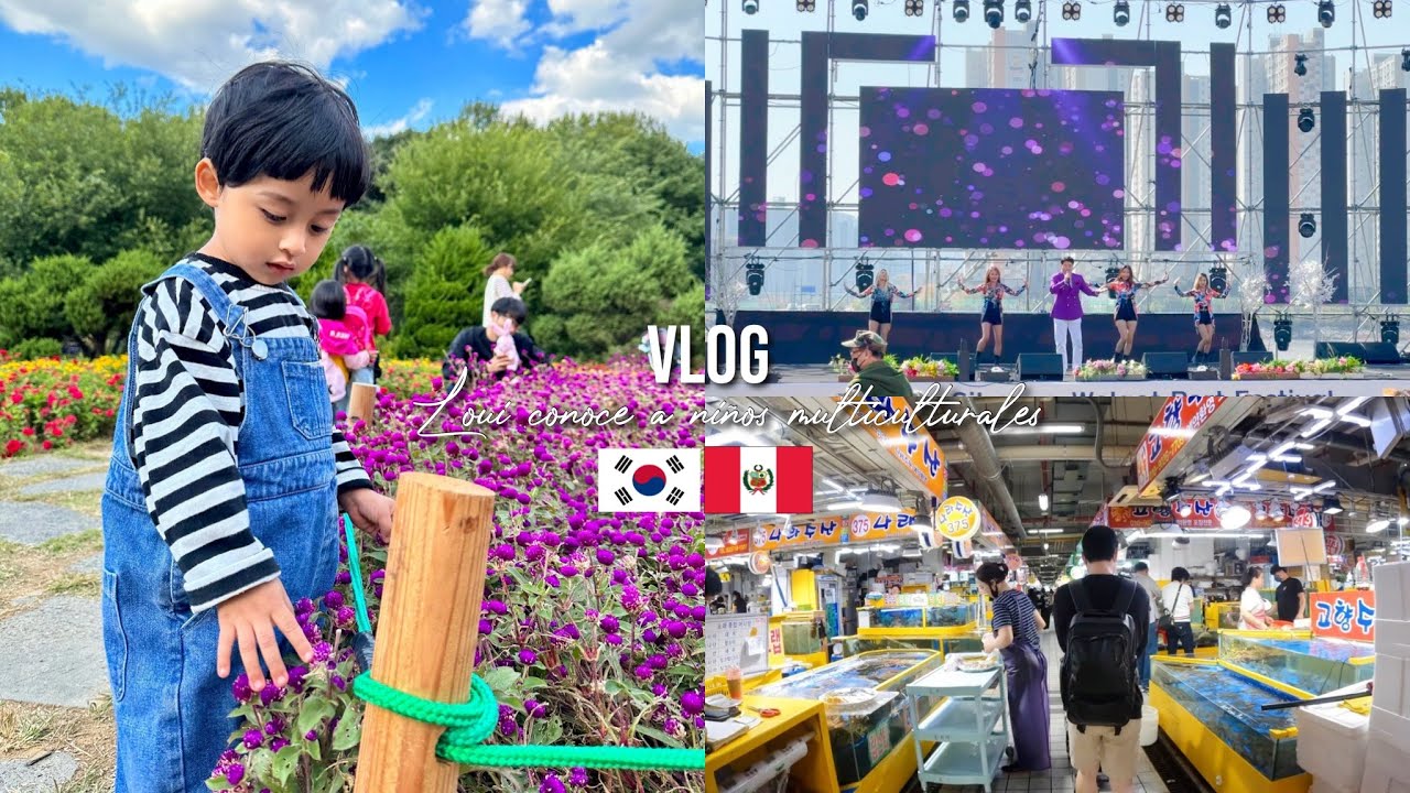 REUNION DE MAMAS LATINAS EN COREA 🇰🇷 + loui conoce ni&ntilde;os multiculturales 😍+ festival coreano 🦐