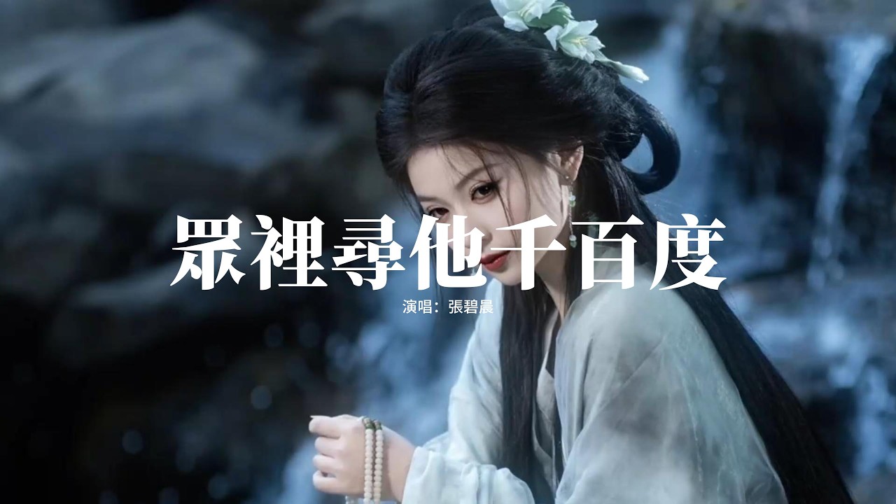 張碧晨 - 眾裡尋他千百度(《逐玉》影視劇愛情主題曲) 『眾里尋他千百度，眾里尋他千百度，驀然回首，那人卻在燈火闌珊處。』【動態歌詞MV】