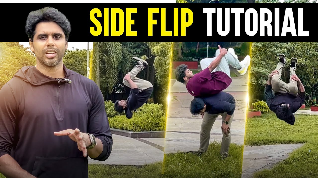 How to Side Flip | Step-by-Step Parkour Flip Tutorial for Beginners #parkour #freerunning #tamil