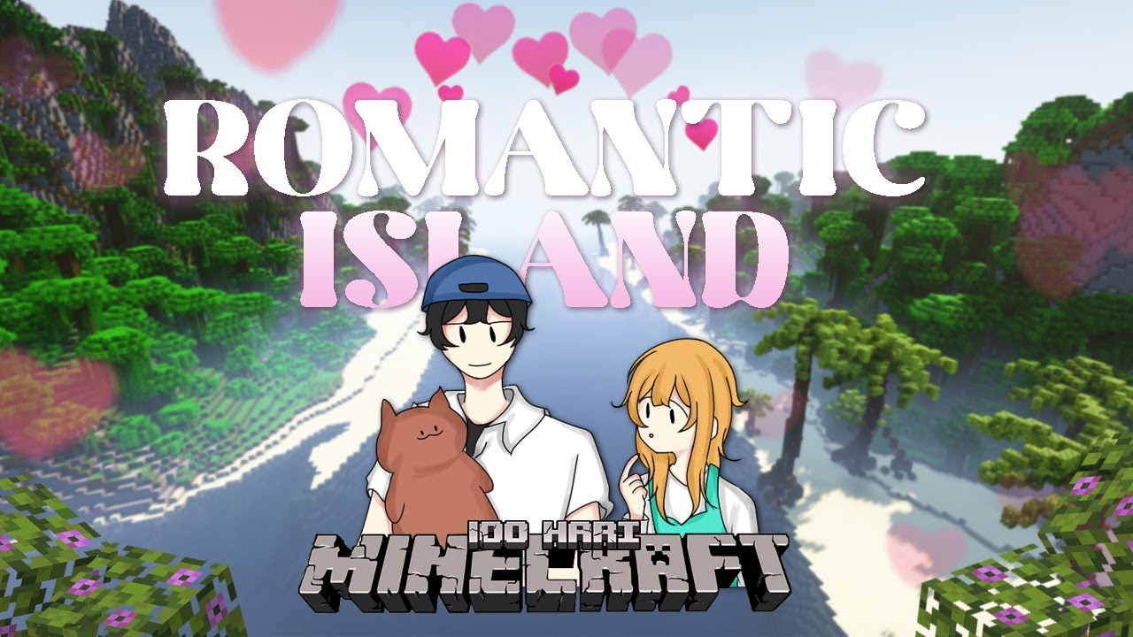 100 Hari di minecraft tapi di ROMANTIC ISLAND💕!! ft @Si Alinn
