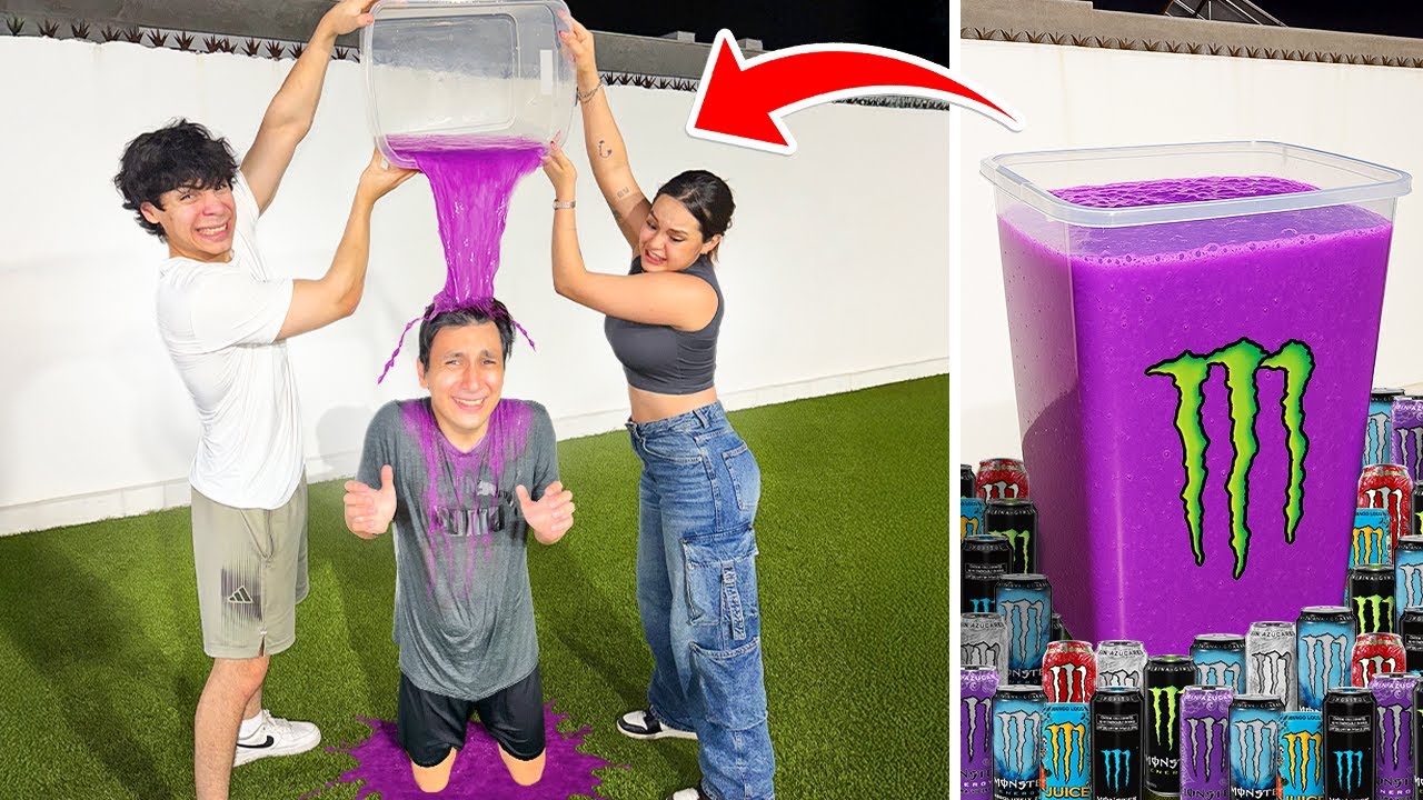 HICIMOS 100 LITROS de BEBIDA MONSTER y YAIR17 ME LA TIRÓ ENCIMA... / Josue07