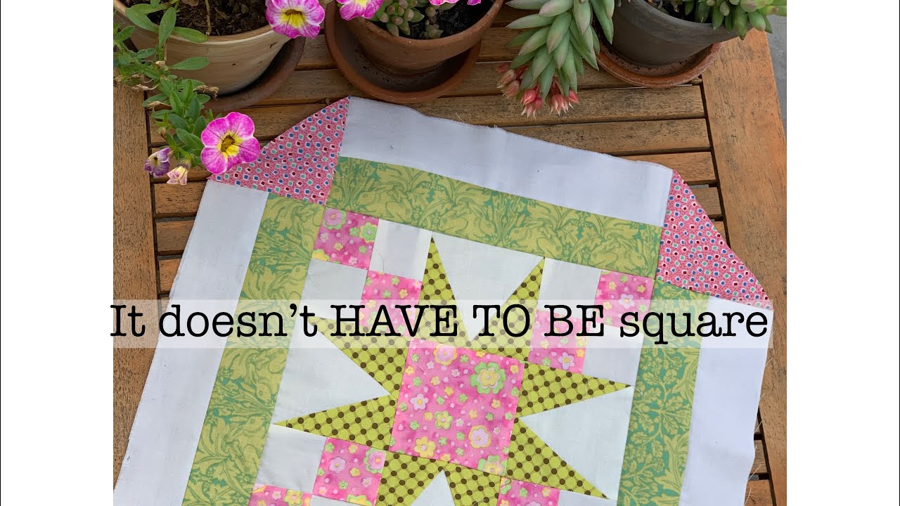 make a table mat | sew along with me | use just ONE quilt block
