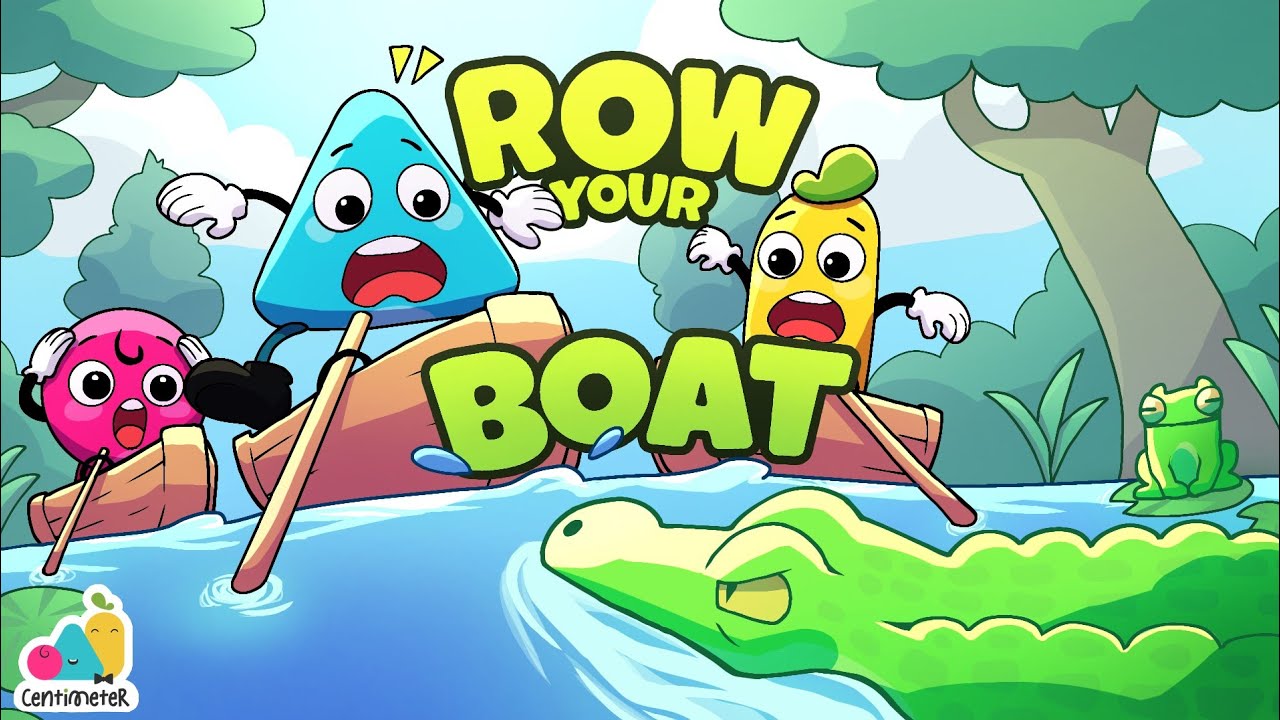 Row Row Row Your Boat Crocodile | Action Song | Kids nursery rhymes