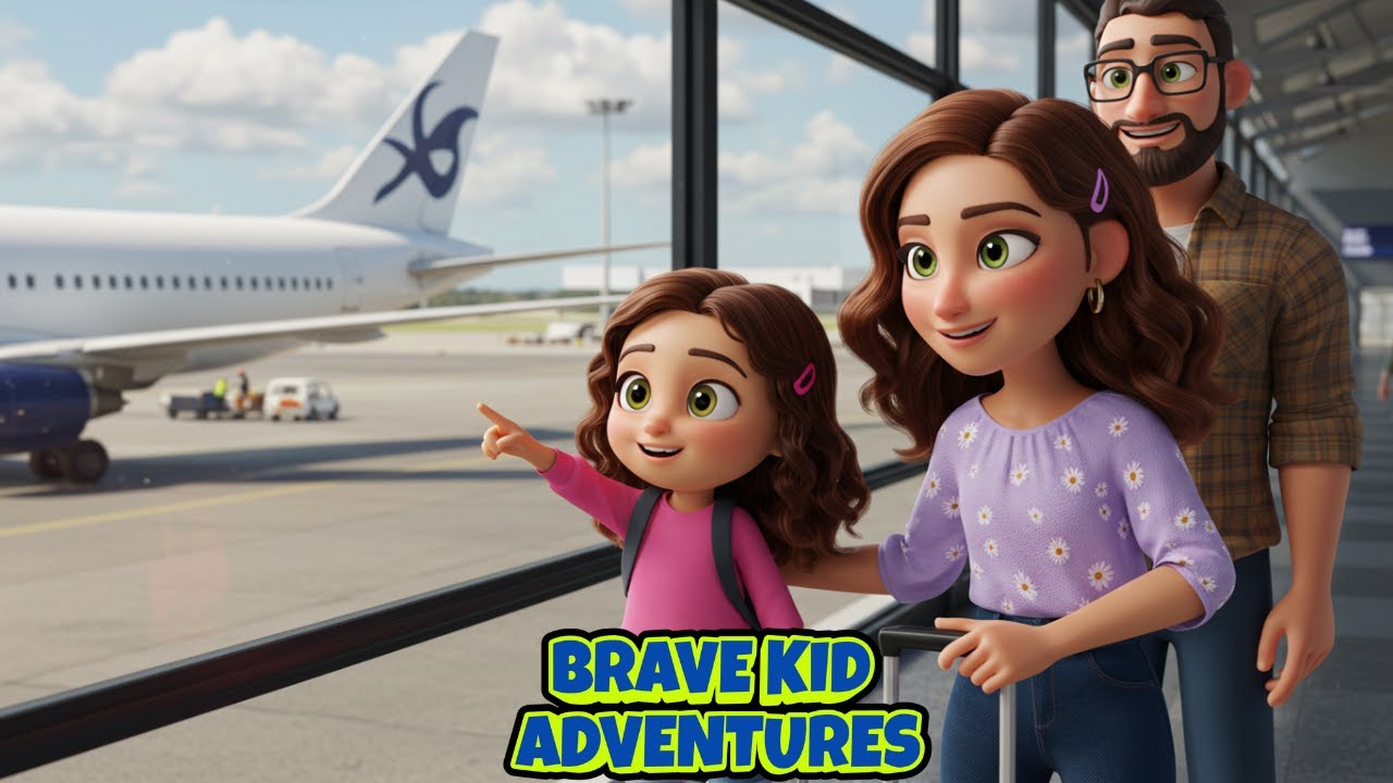 Kids First Flight | Preschool Airplane Videos | Social Story Going on an Airplane | ABA | Autism