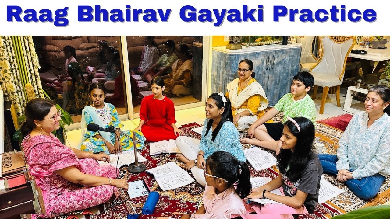 Raag Bhairav ​​Gayaki Practice with Students/ How to sing Gayaki? How to sing Raag Bhairav ​​Aala...