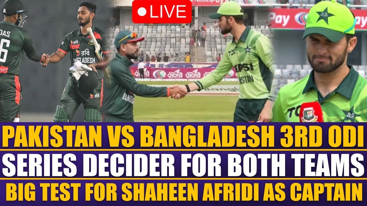 Pakistan vs Bangladesh 3rd ODI | Series Decider for Both Teams | Big Test for Shaheen as Captain