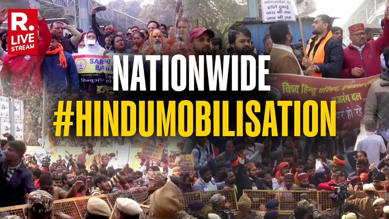 Kolkata Protest Turns Violent LIVE: Police Lathi-Charge Hindu Groups Protesting Bangladesh Violence