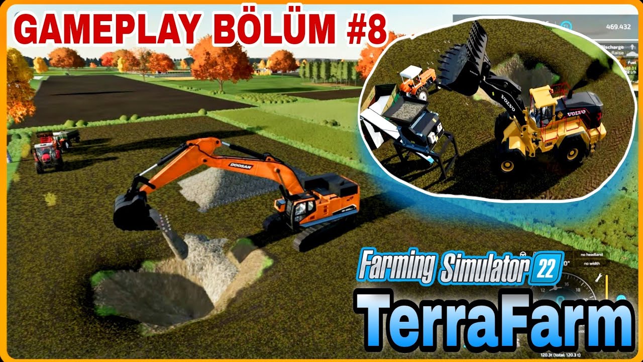 TARLA TAŞINDAN KİREÇ YAPTIK  / FARMING SIMULATOR 22 TERRA FARM MODU #55_ragnar