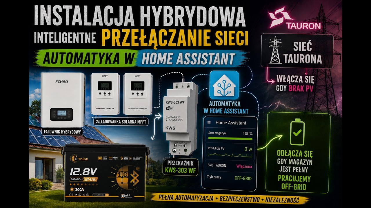 Jak AUTOMATYCZNIE przełączam instalację między ON-GRID i OFF-GRID? Prosty i sprawdzony spos&oacute;b !