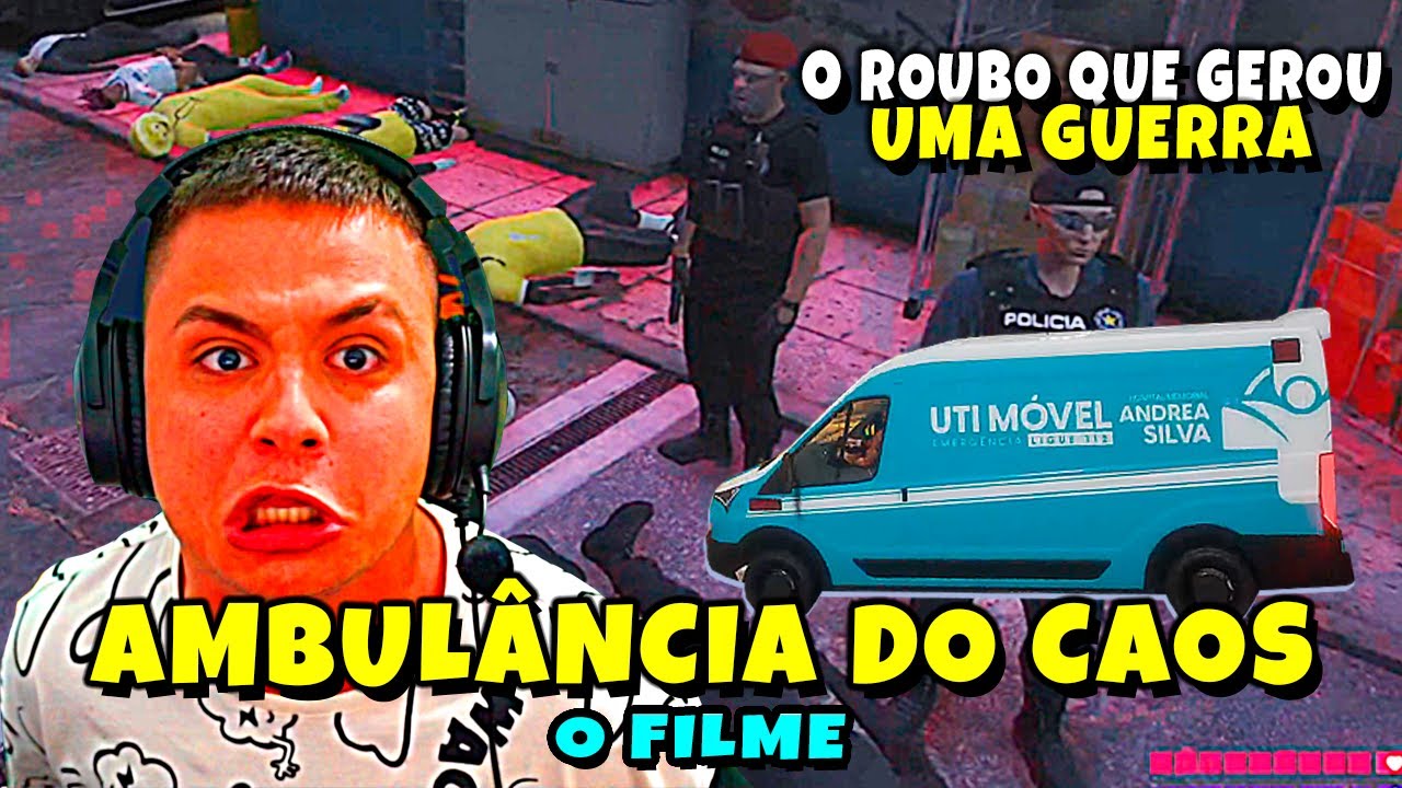 A AMBULÂNCIA DO CAOS - PAULINHO CAUSOU UMA GUERR4 MUITO LOUCA NO COMPLEXO 😂😂