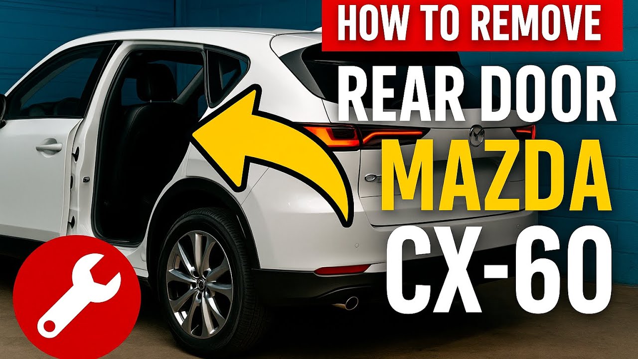How to remove/disassemble the rear door of a Mazda CX-60?