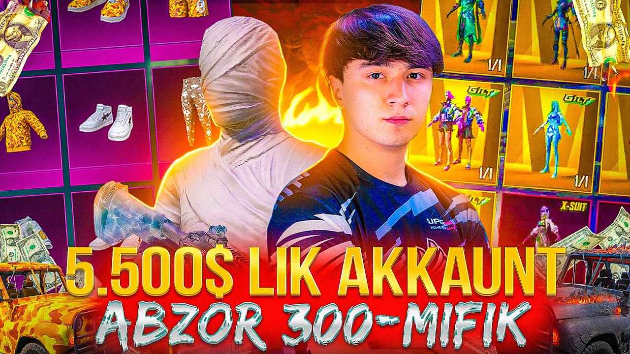 5500$ AKOUNT ABZOR😱 HAMMA KUTGAN VIDYO 300+ MIFIK