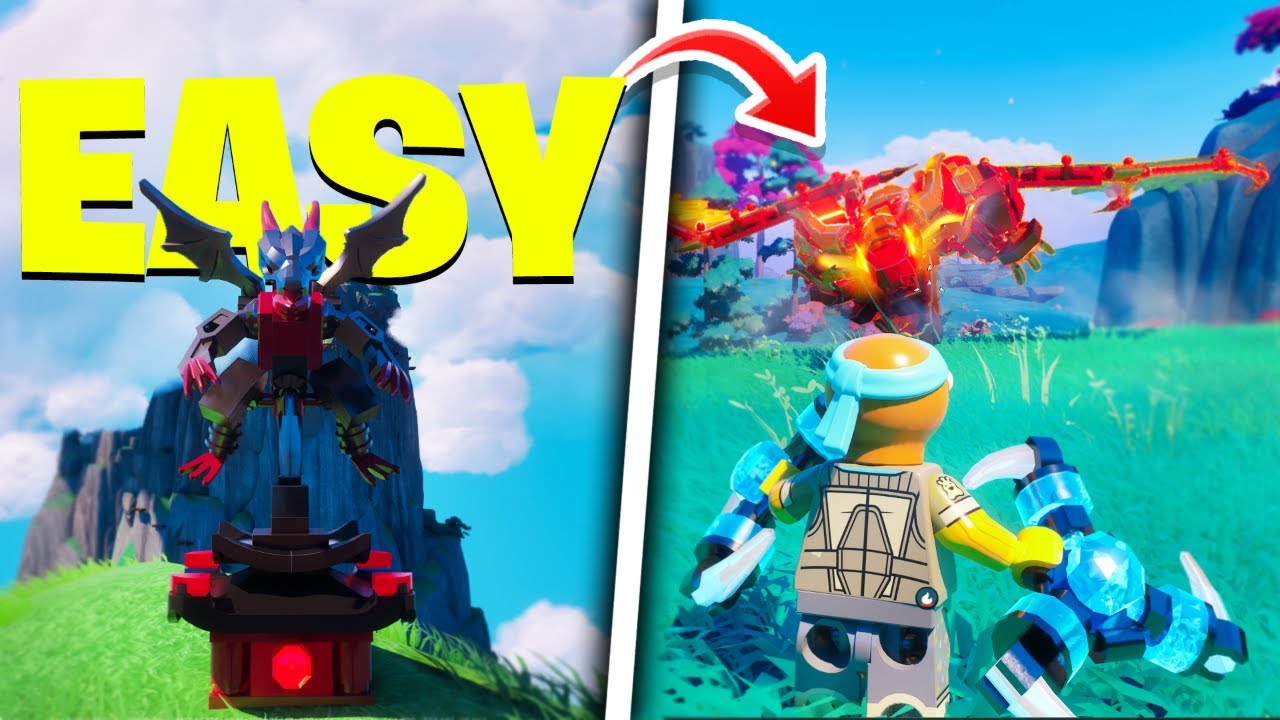 NEW Trick To Defeat The Fire Dragon in LEGO Fortnite NINJAGO! (INSANE!)