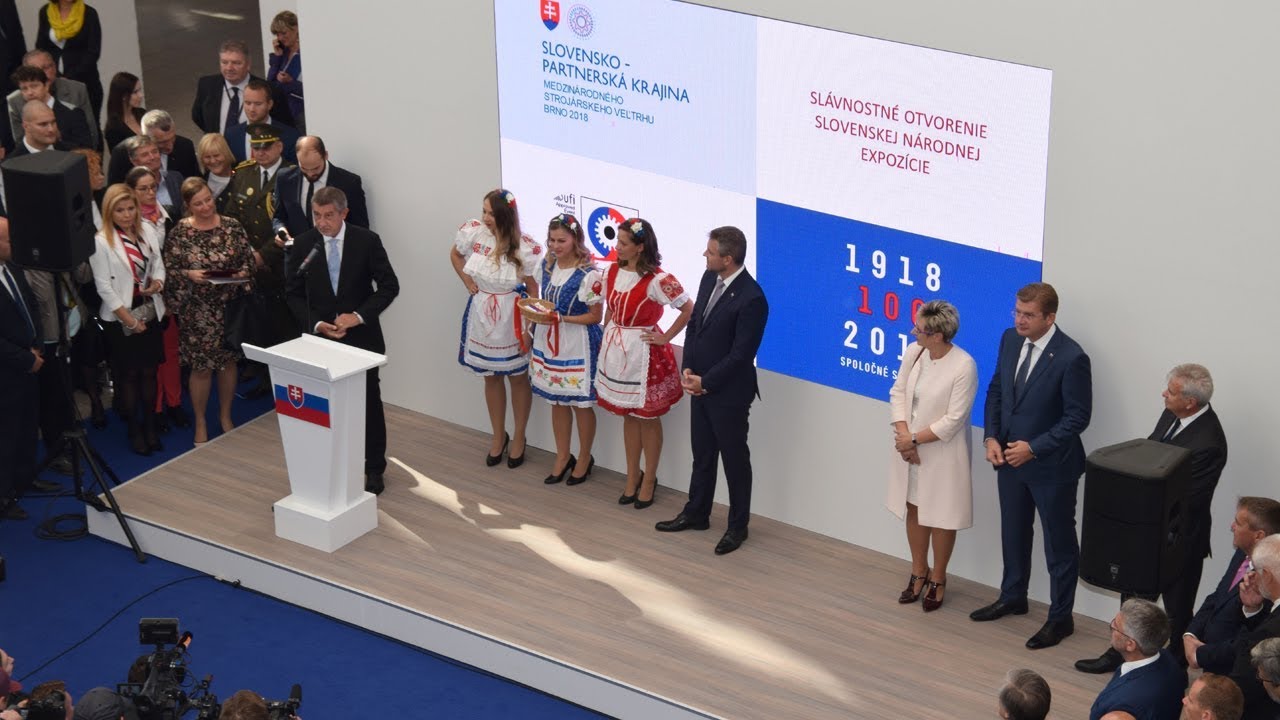 Veletrhy Brno – MSV 2018 – otevření slovenské expozice