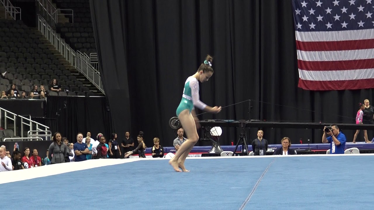 Ella Zirbes –  Floor Exercise – 2019 U.S. Gymnastics Championships – Junior Women Day 1