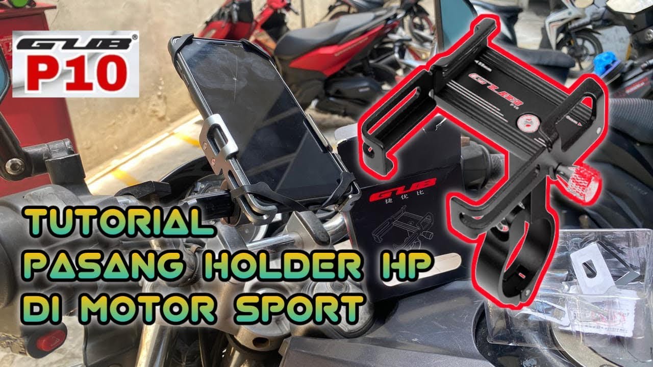 Unboxing & Cara pasang Holder HP GUB-P10 ||  Holder motor Murah Berkwalitas