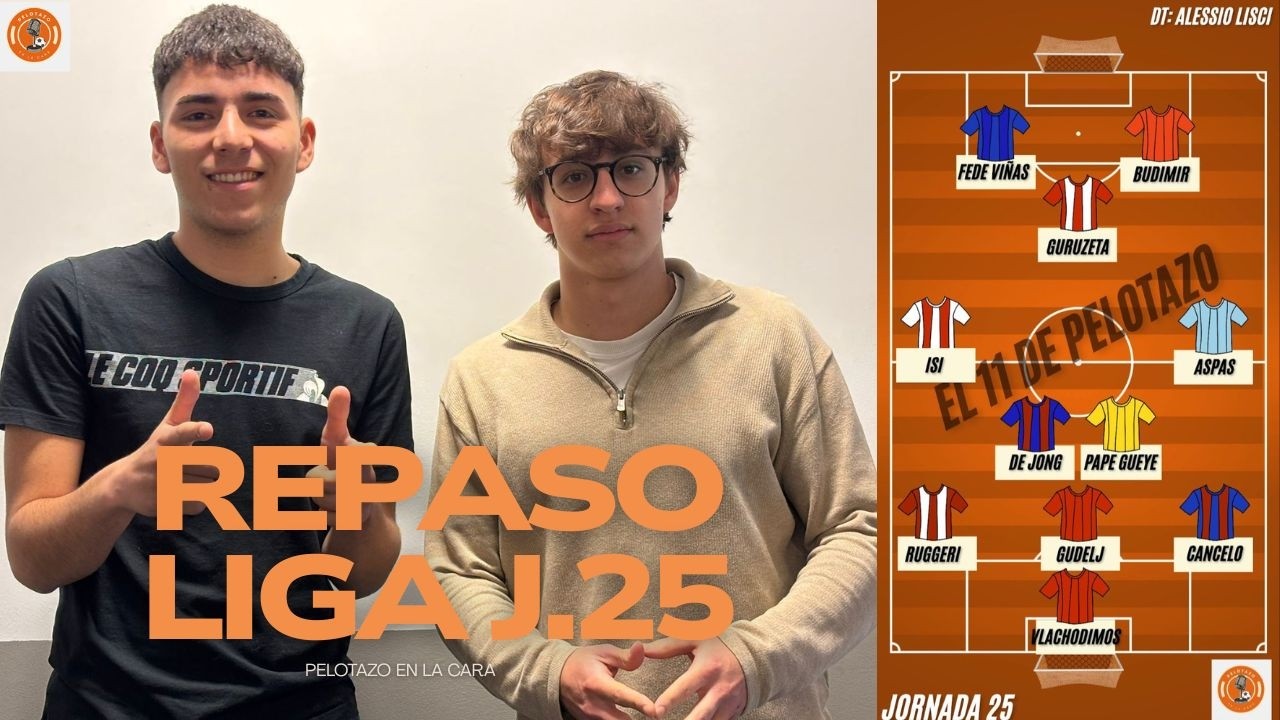 🚨El Barcelona otra vez líder, pincha el Madrid🚨Nuestro 11 de la J.25 de LIGA || Pelotazo en la cara