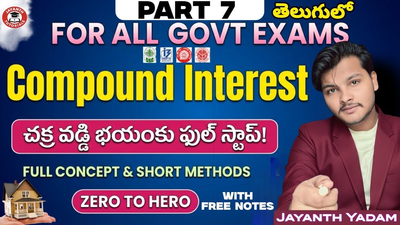Compound Interest In Telugu – Part 7 | Bridge Method & Amount Becomes N Times | SSC RRB UPSC BANKS