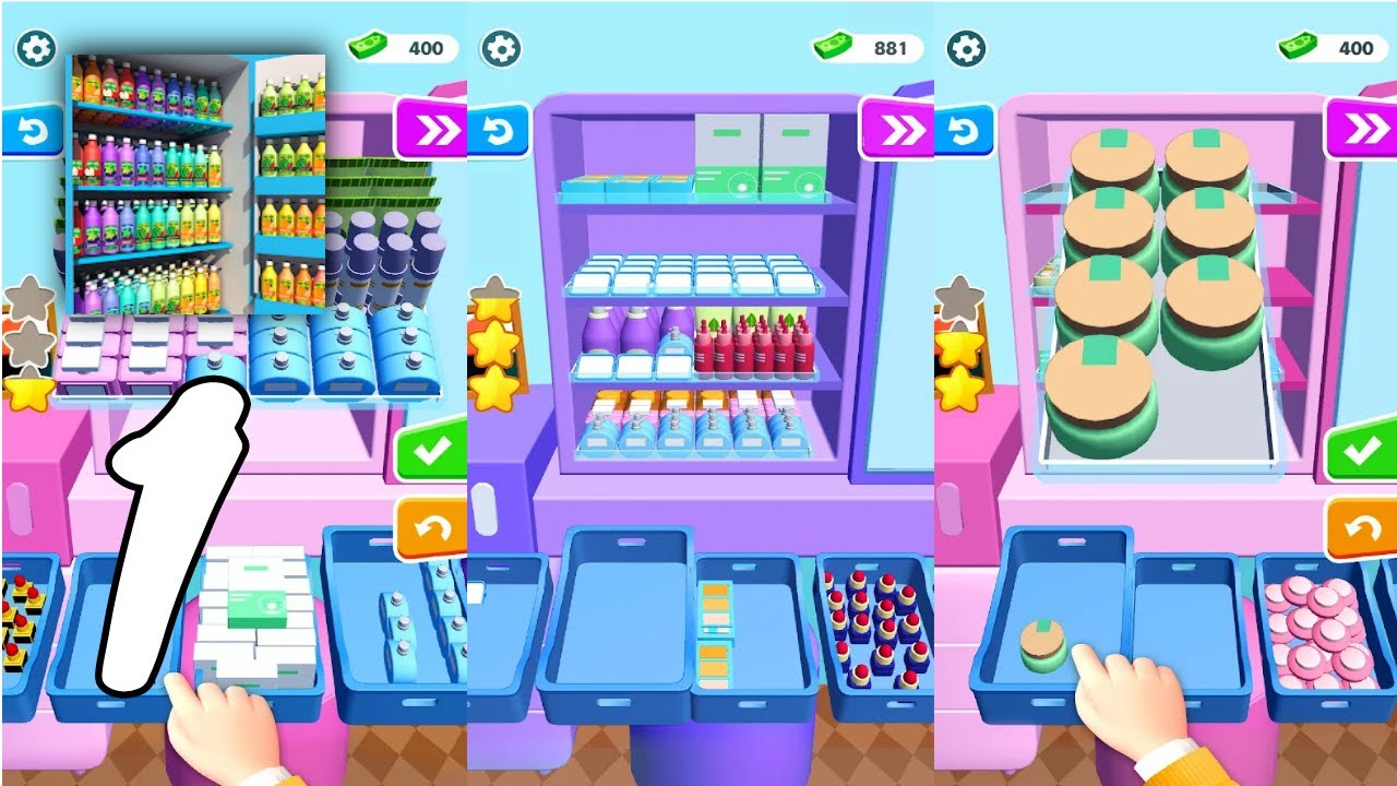 Fill Up Fridge：Organizing Game Gameplay Walkthrough #1 (Android, IOS)