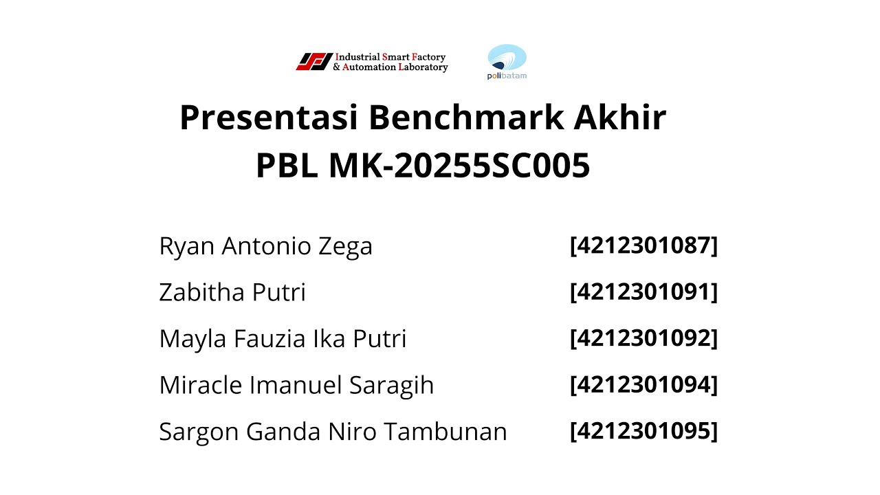 Benchmark Akhir PBL MK-20255SC005 Conveyor B using PLC + ESP32