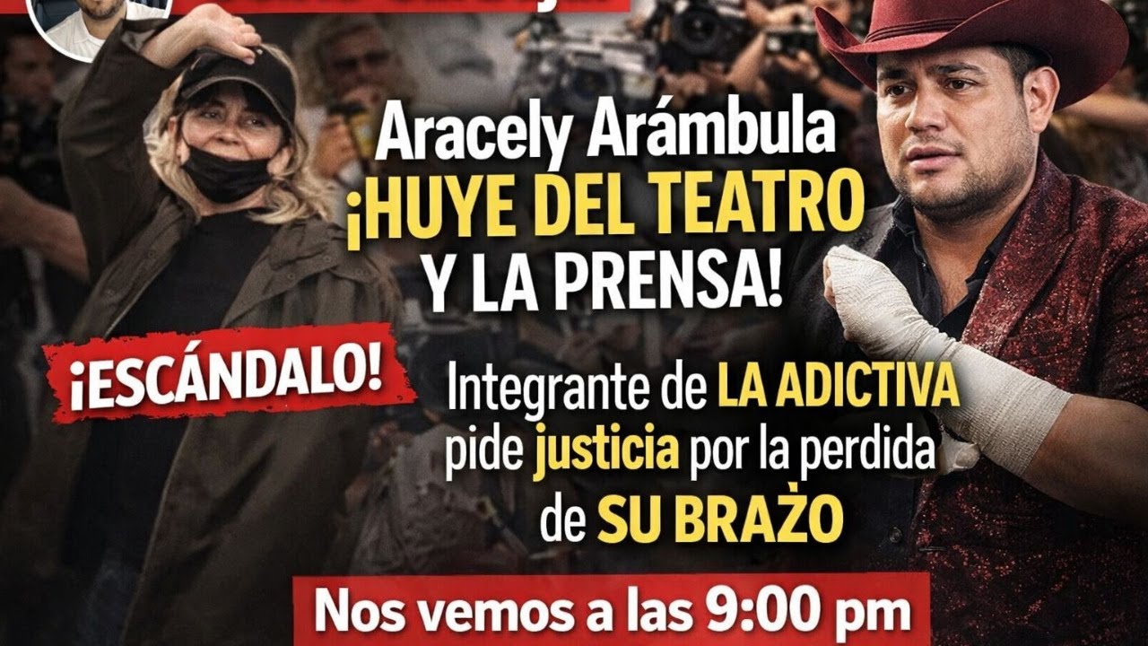 Aracely Arámbula ¡huye del teatro y la prensa!