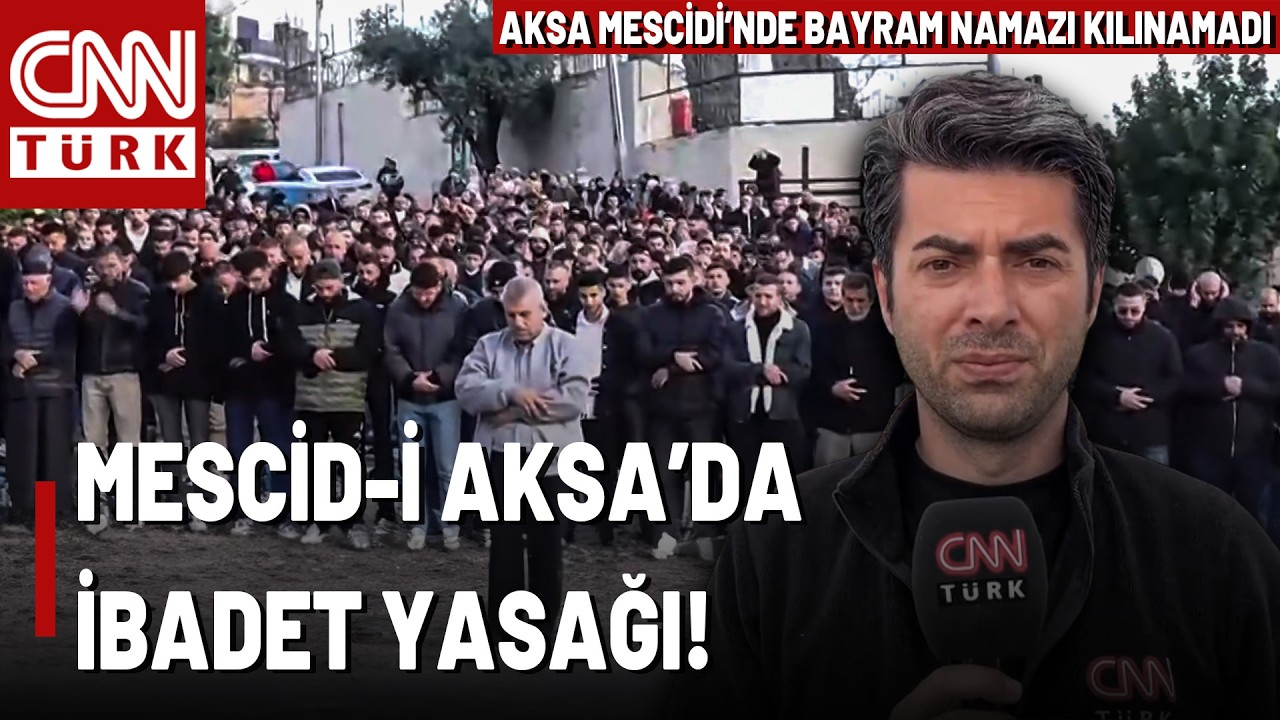 59 Yıl Sonra Bir İlk: Mescid-i Aksa Bayramda Kapalı! Bayram Namazı Mescid-i Aksa Çevresinde Kılındı