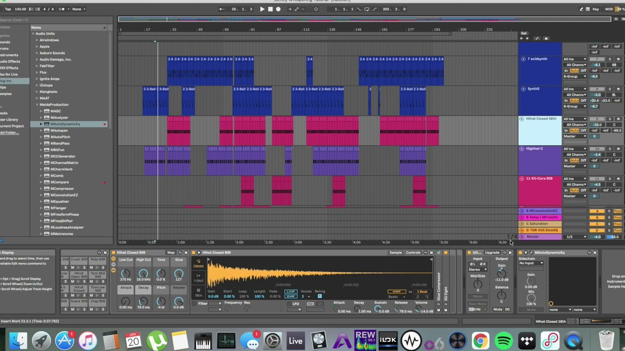 Mixing industrial techno